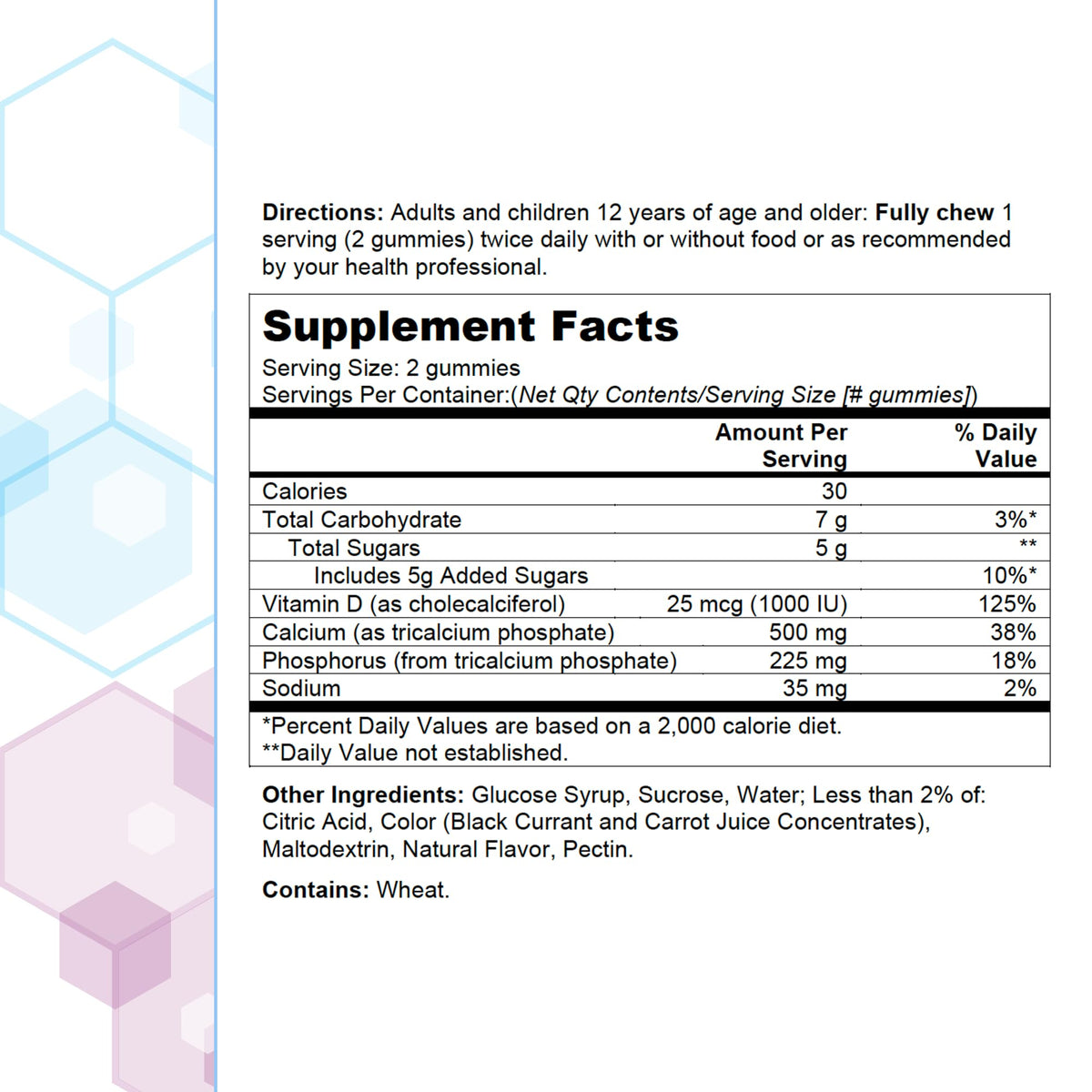 Citracal gummy supplement for bone support 60 count