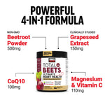 Force Factor Total Beets Black Cherry powder texture in a scoop
