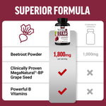 Force Factor Total Beets USA imported heart health vegetable capsules bottle