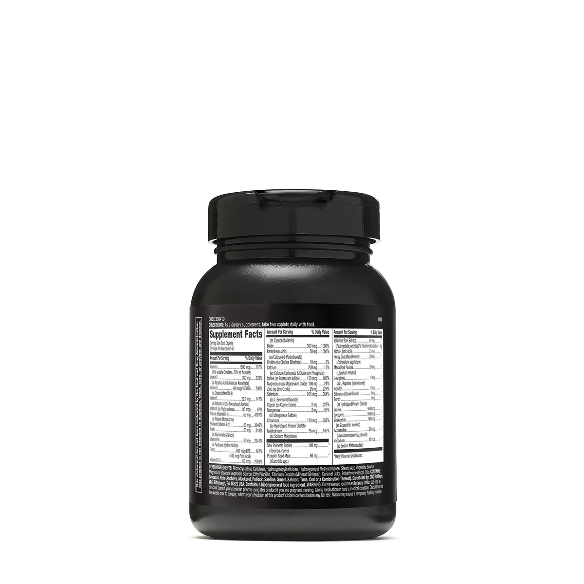 GNC Mega Men Prostate health dietary supplement showing ingredients label