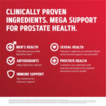 GNC Mega Men wellness supplement displaying product benefits and features