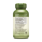 GNC ginger root supplement bottle showing active ingredients and daily dietary instructions panel.