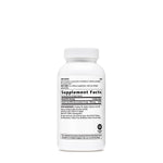 Side angle of GNC beta carotene supplement showing ingredient panel details and serving facts