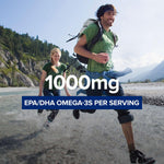 GNC Omega 3 supplement bottle showing ingredients label