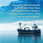 Garden of Life Advanced Omega 3 fish oil showing nutritional facts label with EPA and DHA values