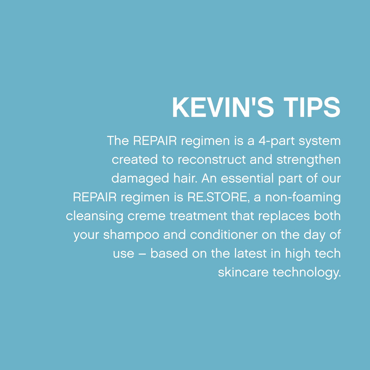 Imported Kevin Murphy Re Store hair treatment cream bottle showing product text and volume