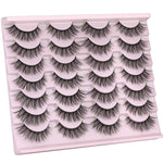 Kiromiro 3D layered crisscross false eyelashes layout on tray