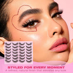 Kiromiro 14mm lightweight wispy eyelashes packaging back details
