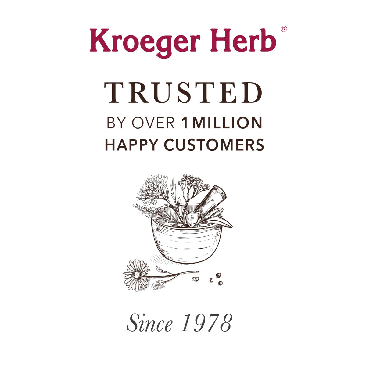 Dropy India imported Kroeger Herb Products packaging showing authentic seal