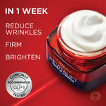 L'Oreal Paris anti-aging face cream showing smooth non-greasy product texture