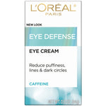 L'Oreal Paris Eye Defense Cream lightweight gel texture on fingertips