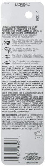 Loreal Paris Infallible Flash Cat Eye Eyeliner with removable wing stencil
