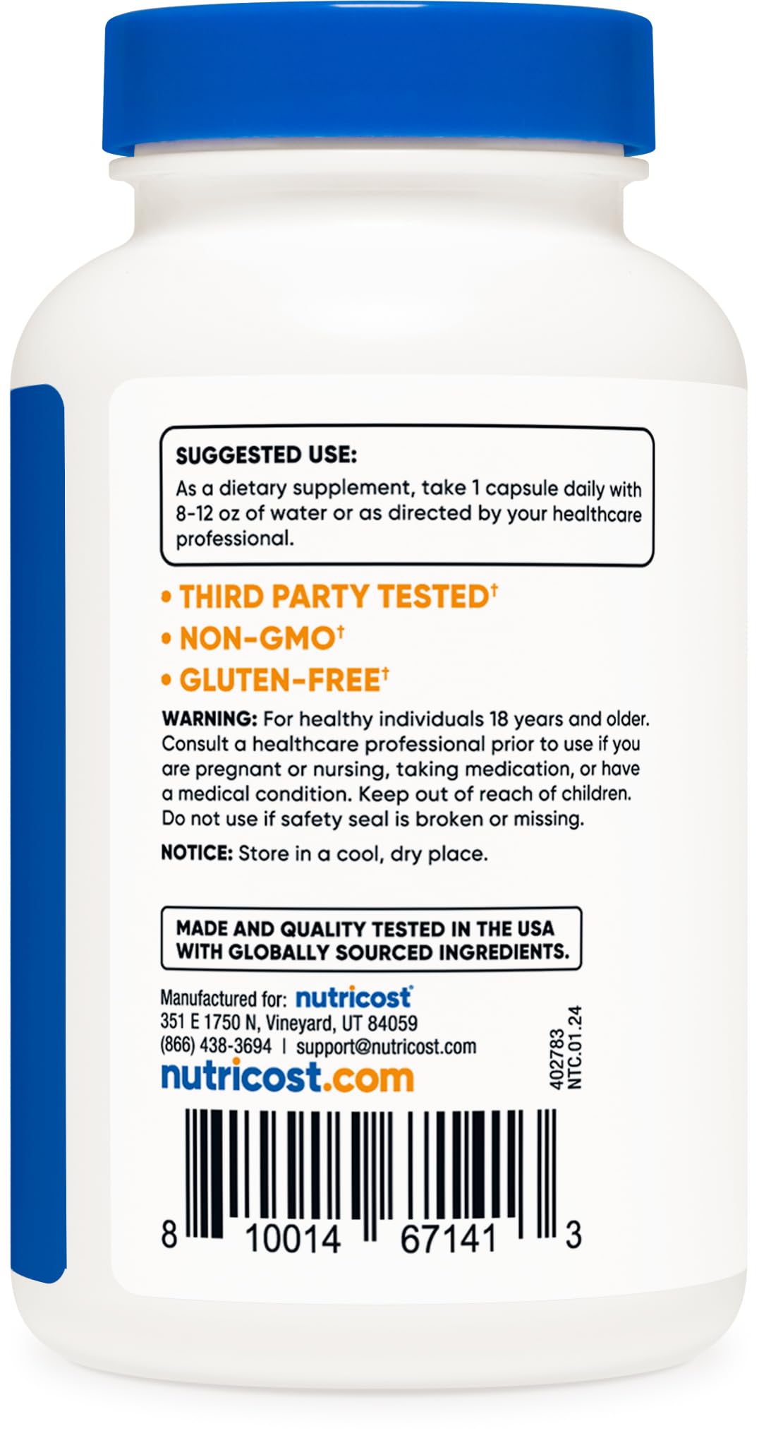 Nutricost Marshmallow Root dietary supplement packaging