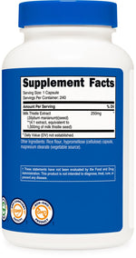 Nutricost USA imported liver health supplement bottle standing upright on a clean surface