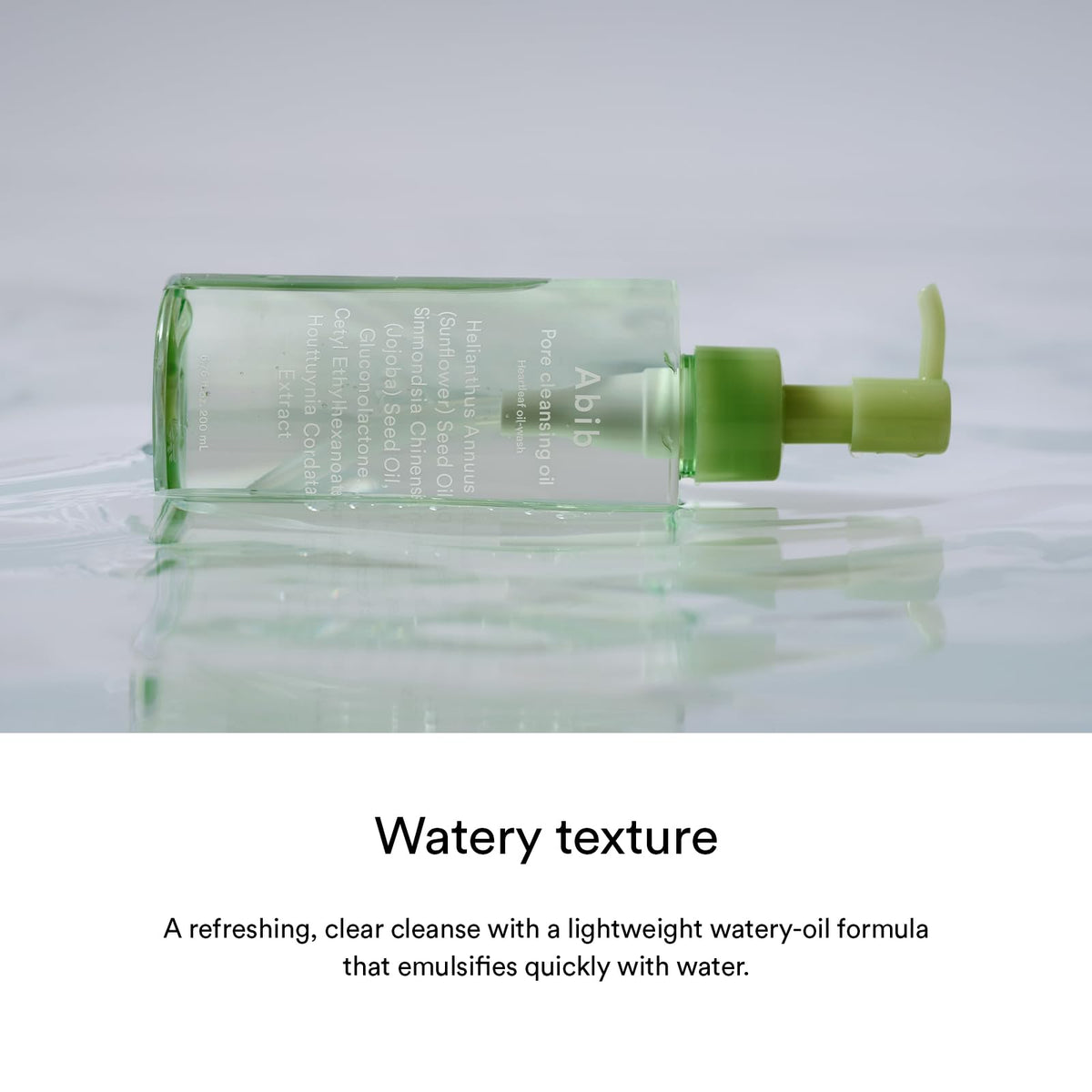 Abib cleansing oil emulsification demonstration