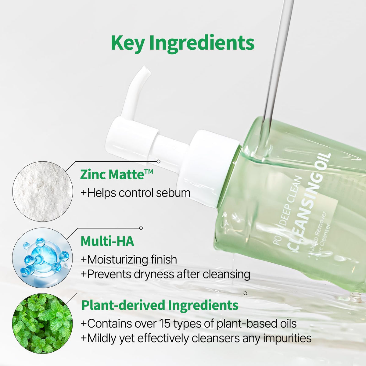 Pongdang Pore Deep Clean Cleansing Oil being applied to face