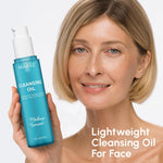 Maree facial cleansing oil bottle texture and liquid