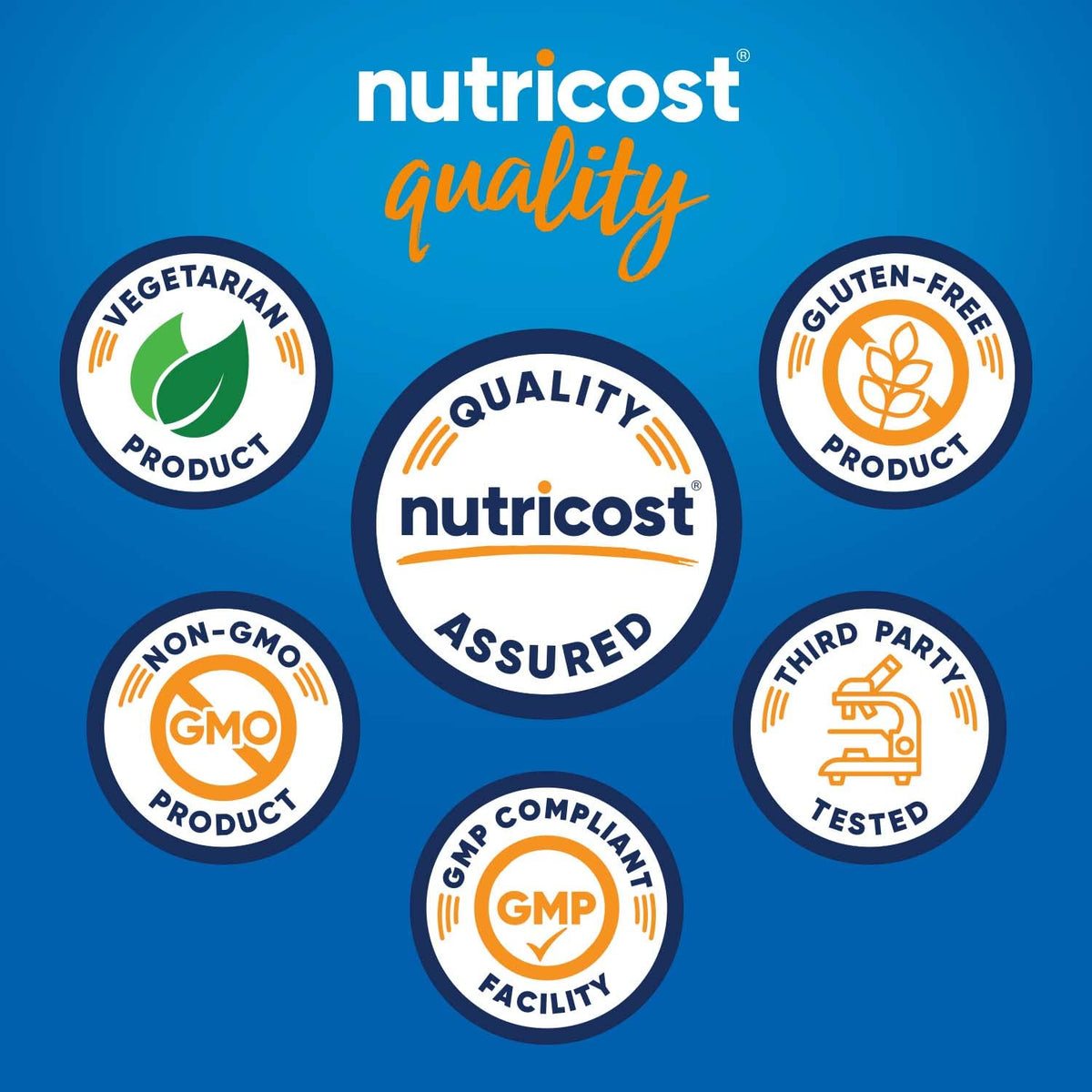 Nutricost Valerian Root 4000mg equivalent vegetarian capsules non GMO certification logo