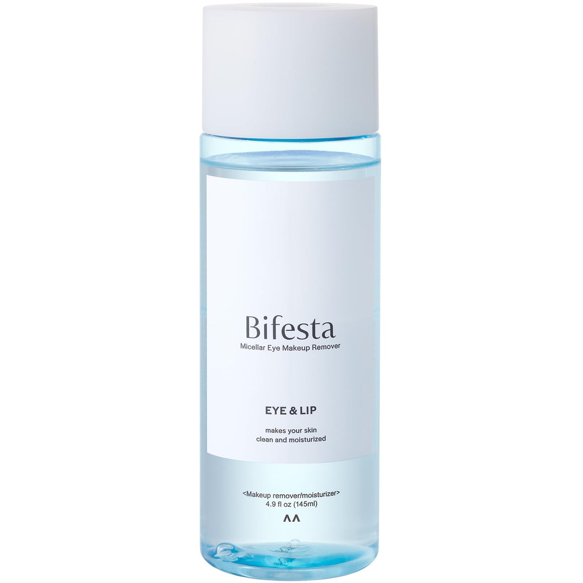 Close up of Bifesta dual-phase makeup remover liquid