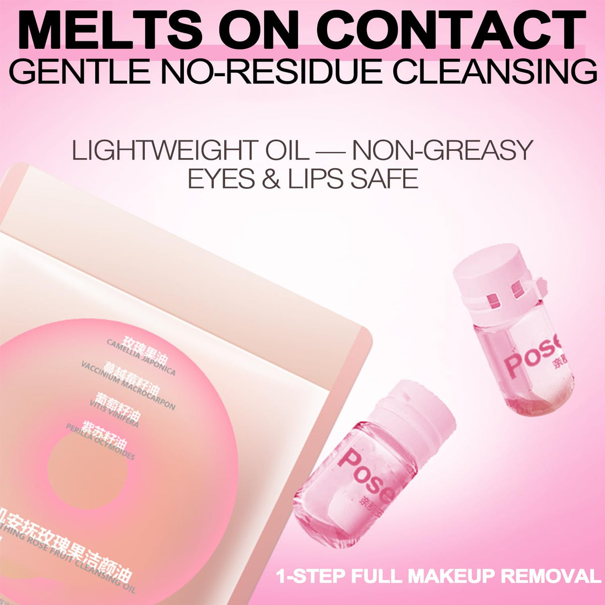 Sigaitwax makeup remover capsule being opened for use