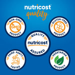 Nutricost Artichoke Extract 600mg side view showing non-GMO and gluten-free seals