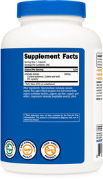 Nutricost Artichoke Extract 240 servings container layout showcasing premium USA quality