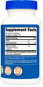 Authentic Nutricost Mullein Leaf respiratory support supplement