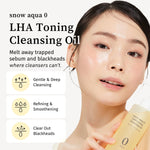 Nooni Snow Aqua Ginseng Deep Cleansing Oil showing texture on hand