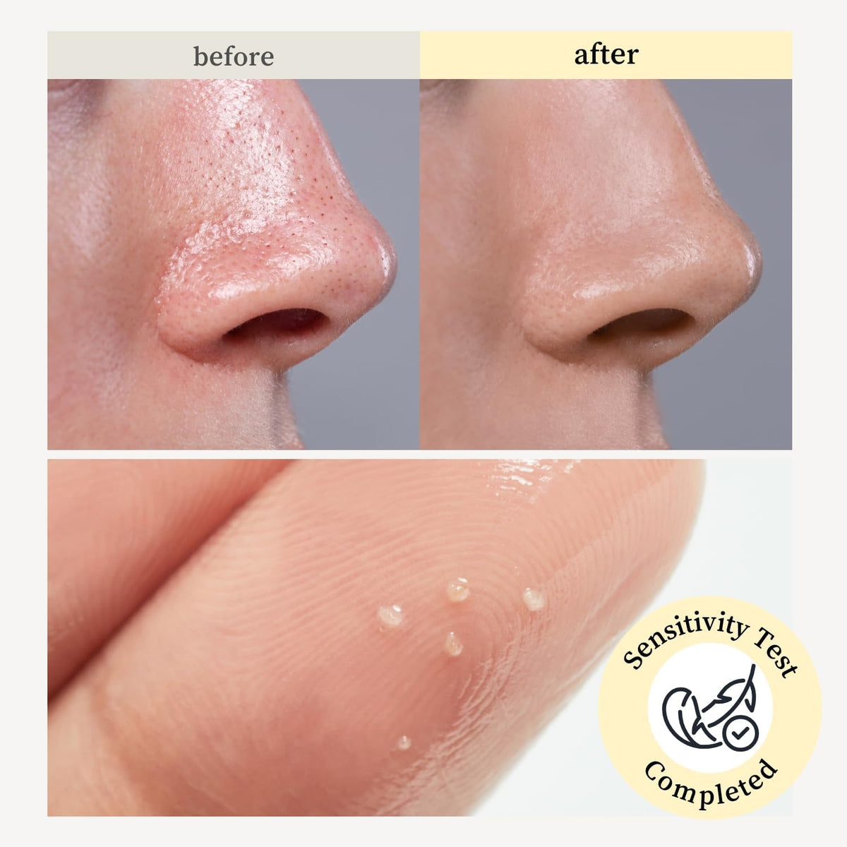 Nooni Ginseng Cleansing Oil being used to remove makeup on skin
