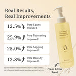 Side profile of Nooni Snow Aqua Ginseng Deep Cleansing Oil 200 ml packaging