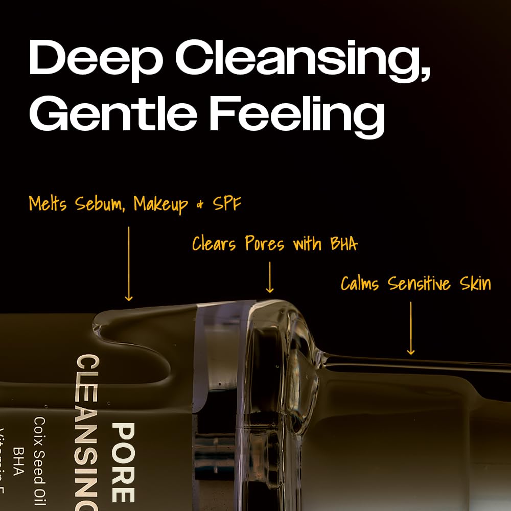 Texture of Yumu Coix Seed Cleansing Oil for waterproof makeup removal