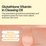 Close up of Numbuzin Number 5 oil cleanser pump dispenser