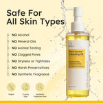 Close up of Elvira fragrance-free cleansing oil pump dispenser