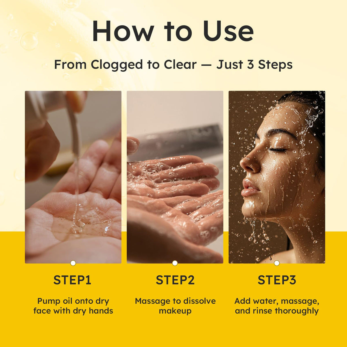 Elvira cleansing oil used for blackhead and pore care