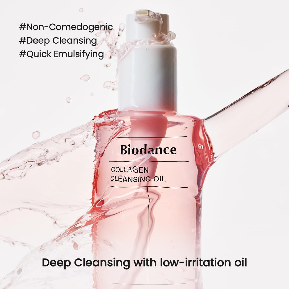 Biodance Collagen Cleansing Oil texture demonstration on skin