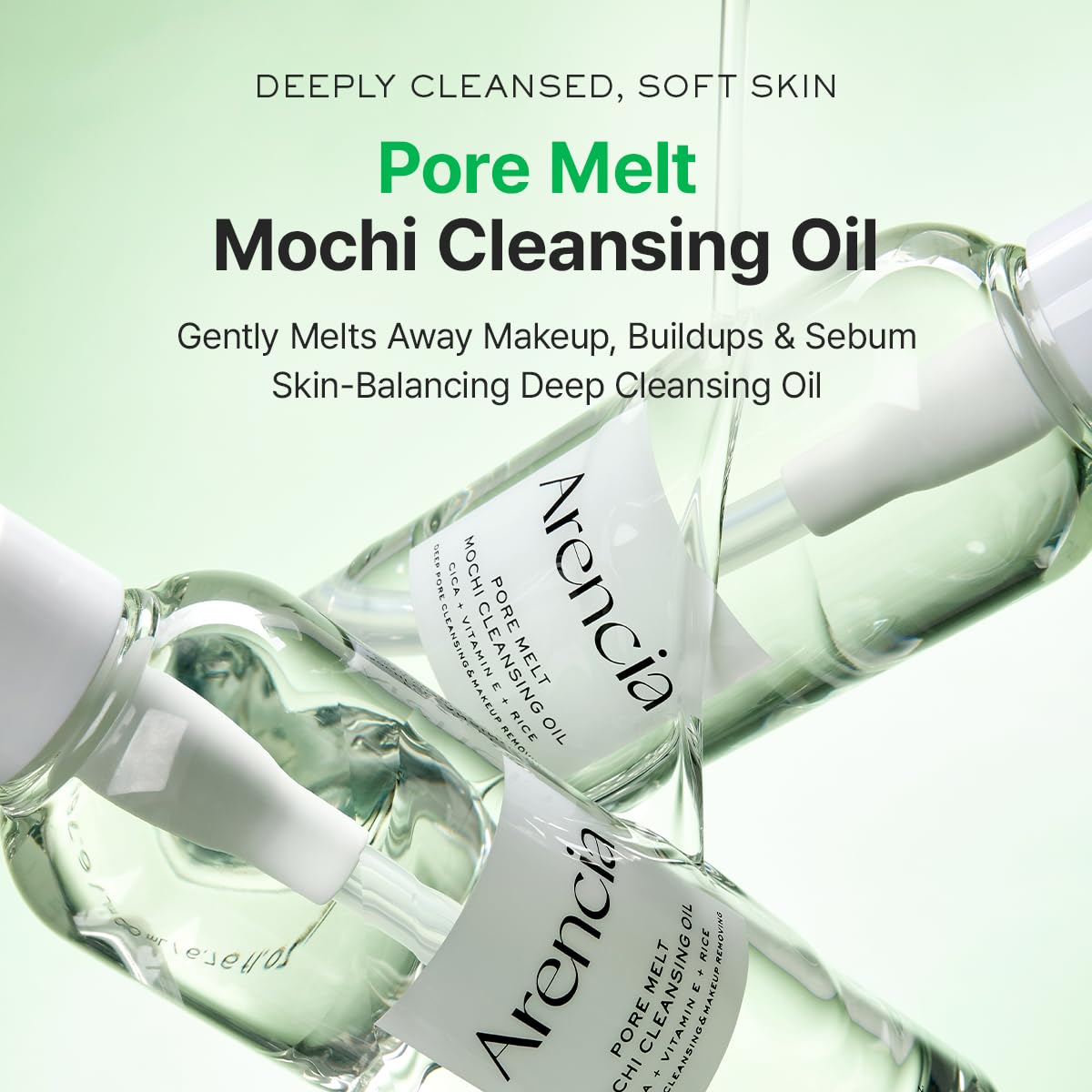 Arencia Pore Melt Mochi Cleansing Oil 200ml bottle
