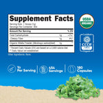 Nutricost organic alfalfa superfood supplement label details