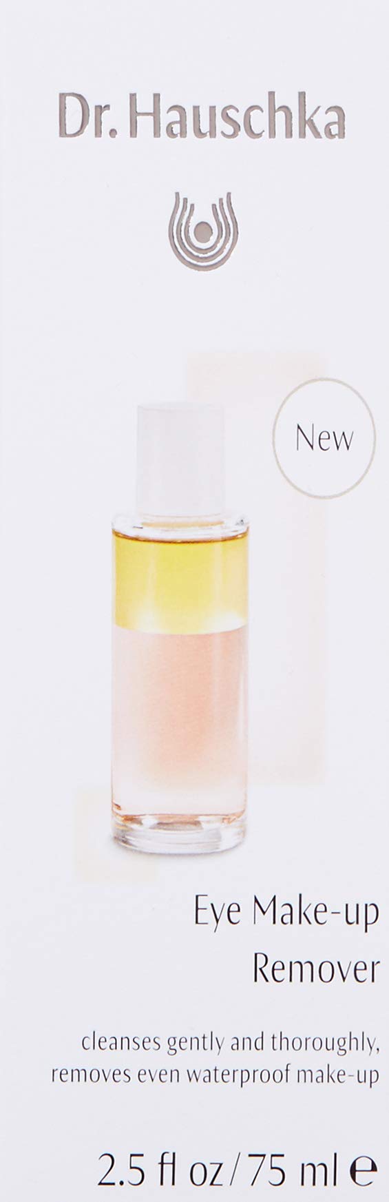 Dr Hauschka bi phase eye makeup cleanser showing distinct oil and water layers