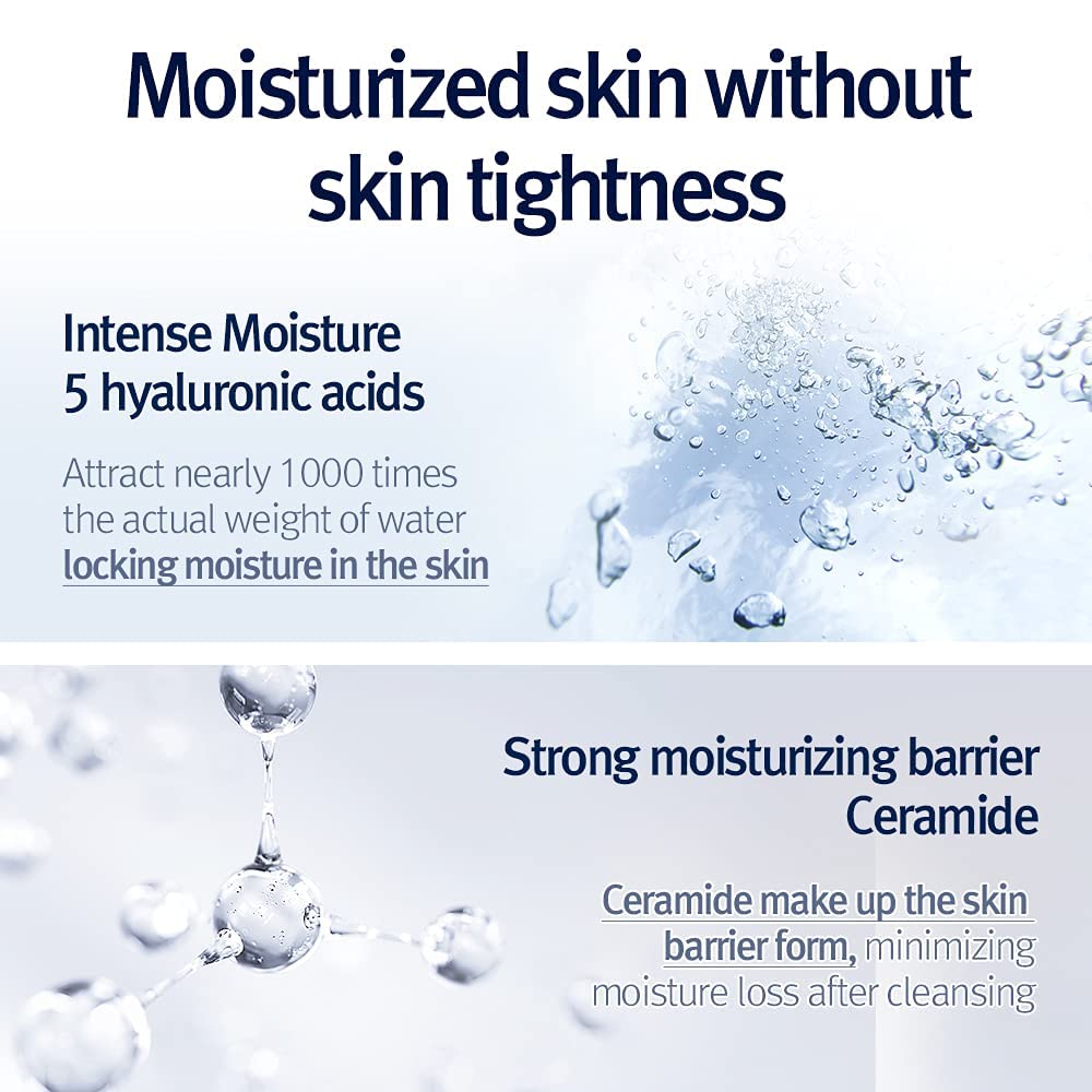 AHA and Witch Hazel infused clarifying cleansing water texture visual