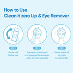 Applying BANILA CO Clean it Zero makeup remover on a cotton pad