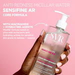 SVR micellar water with niacinamide for sensitive skin application view