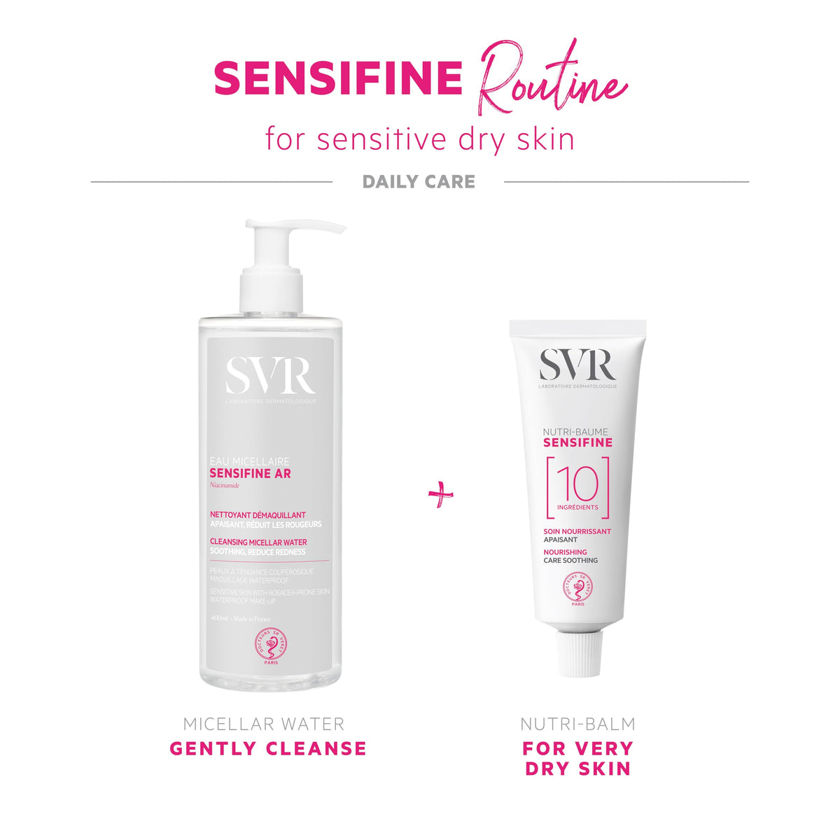 Imported SVR Sensifine AR 13.5 fluid ounces eye and lip makeup remover