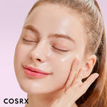 Watery texture of COSRX 6X Peptide Collagen essence being applied for deep facial hydration