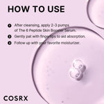 COSRX Korean skincare toner serum bottle with niacinamide and hyaluronic acid details visible