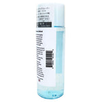 Saturating a cotton pad with Hoshisu micellar eye makeup remover liquid