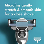 Packaging display of the authentic USA imported refillable men razor system