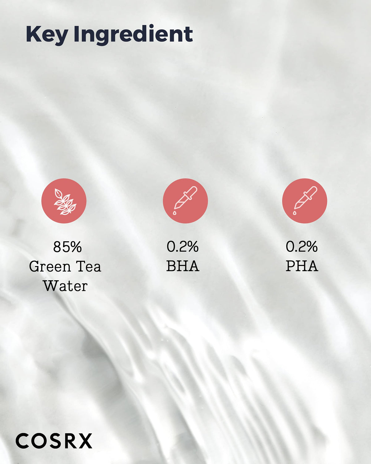 COSRX soothing liquid toner showing liquid texture and authentic branding