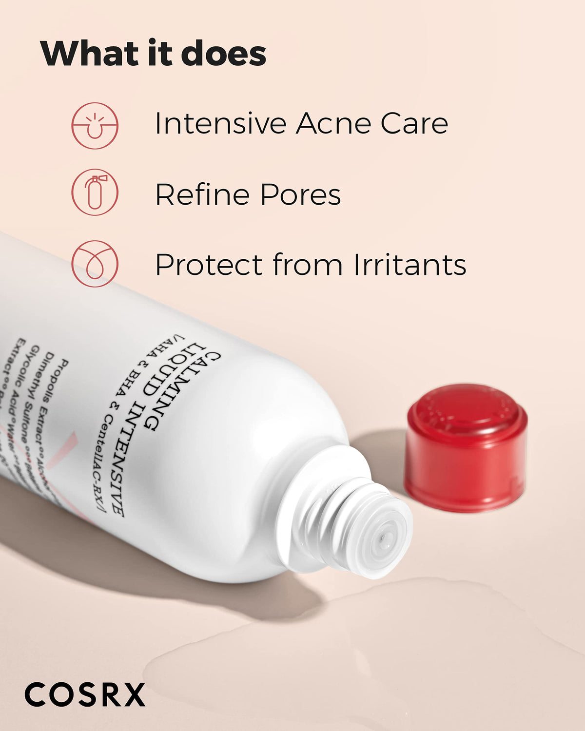Korean skincare liquid toner for acne prone skin treatment