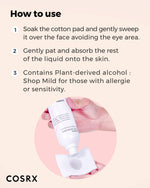 COSRX AC Collection calming liquid showing product texture and applicator