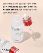 COSRX niacinamide and propolis serum for fading hyperpigmentation and dark spots.